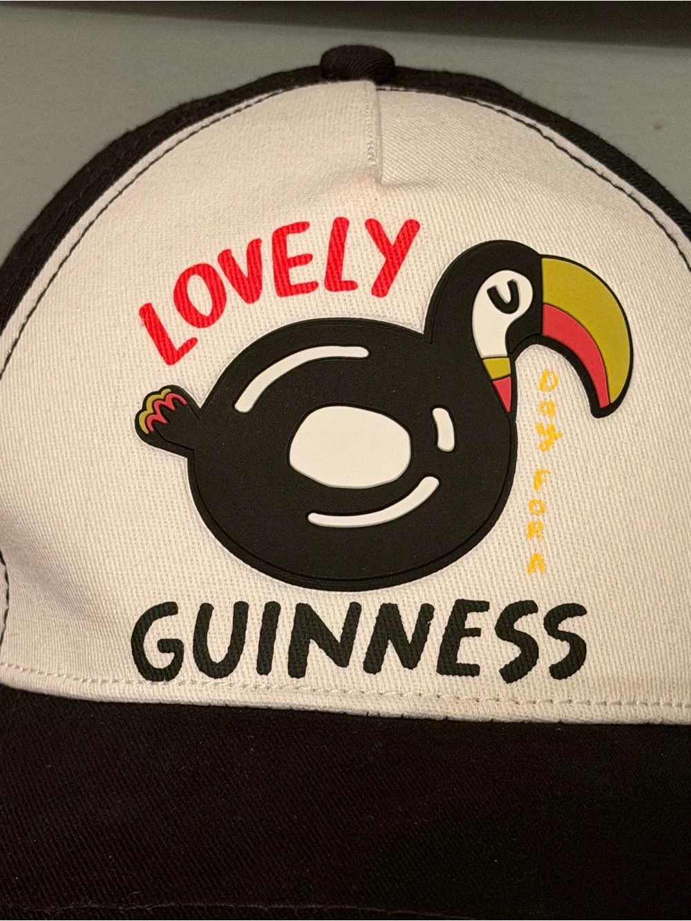 Guinness x Fatti Burke Toucan Cap Lovely Day For A Guinness Hat Irish Artist